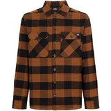 Dickies Srajca 'SACRAMENTO' kostanj rjava / črna | Shoptok.si