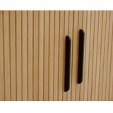 Unique Furniture Komoda u dekoru hrasta s kliznim vratima u prirodnoj boji 120x76x45 cm Nola – | shoptok.hr