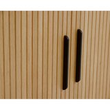 Unique Furniture Komoda v hrastovem dekorju z drsnimi vrati v naravni barvi 120x76x45 cm Nola – | Shoptok.si