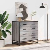 vidaXL Ormarić s ladicama Siva Sonoma 70x41x70 cm Konstruirano drvo | shoptok.hr