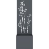 vidaXL Vrtni Sadič s Dekorativnom Pločom Antracitno siva 50 x 140 cm | shoptok.hr