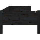  Dnevni ležaj od masivne borovine crni 90 x 190 cm | shoptok.hr