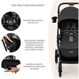 Kinderkraft dječja kolica Yoxi 2u1, Pure Black | shoptok.hr