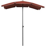  Vrtni suncobran sa stupom 200 x 130 cm terakota | shoptok.hr