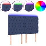  LED uzglavlje plavo 160x7x118/128 cm od tkanine | shoptok.hr