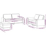  3-dijelni set sofa smeđi od tkanine | shoptok.hr