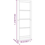  Notranja vrata Bela 83 x 232 cm Vezani les, (5000233922) | Shoptok.si