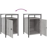  Noćni ormarići 2 kom boja hrasta 40x42x60 cm konstruirano drvo Siva | shoptok.hr
