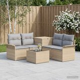  Set sofe 6 kom. 4-Broj sjedala Bež i svijetlo siva | shoptok.hr