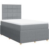  Krevet s oprugama i madracem svjetlosivi 120x190 cm od tkanine | shoptok.hr