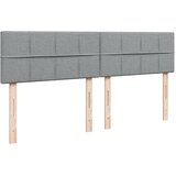  Krevet s oprugama i madracem svjetlosivi 200 x 200cm od tkanine | shoptok.hr