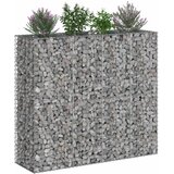  Gabionski uzdignuti krevet 2 pcs Srebrno 170 x 50 x 150 cm | shoptok.hr