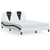  Okvir kreveta s uzglavljem crno-bijeli 120x200 cm umjetna koža | shoptok.hr