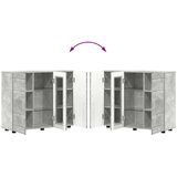 vidaXL kreveta beton siva 55.5 x 29 x 100 cm konstruirano drvo | shoptok.hr