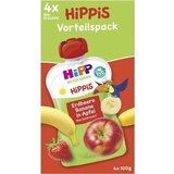 Hipp iS - Bio sadni kompoti v vrečki - jabolko-jagoda-banana, paket 4 kosov | Shoptok.si