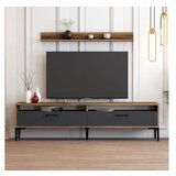 Hanah home tv polica istanbul walnut anthracite