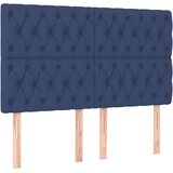 vidaXL Krevet s oprugama i madracem plavi 140 x 190 cm od tkanine | shoptok.hr