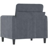  Fotelja tamnosiva 60 cm baršunasta | shoptok.hr