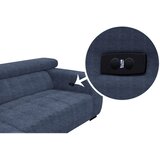 Hom`in KOTNA SEDEŽNA GARNITURA, tkanina temno modra | Shoptok.si