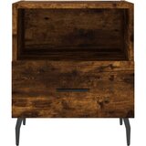 vidaXL Nočna omarica 2 kosa dimljen hrast 40x35x47,5 cm inženirski les | Shoptok.si