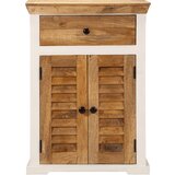 Maison Chic Komoda - Predalnik bela in rjava 55x30x73 cm trden robusten mangov les, (21722353) | Shoptok.si