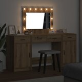  Toaletni stol 3 pcs Smeđa 78,5 x 41 x 135 cm Konstruirano drvo | Eponuda.ba