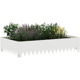  Ograda oko Travnjaka 100 x 60 x 20 cm Čelik Bijela | shoptok.hr