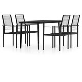  9-dijelni vrtni blagovaonski set crni | shoptok.hr