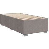 vidaXL Box spring postelja z vzmetnico taupe 90x200 cm blago | Shoptok.si
