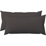  Presvlaka za jastuk 2 kom. HEERLEN Tamnosiva 40 x 80 cm Tkanina | shoptok.hr