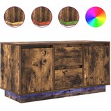 TV ormarić s LED svjetlima boja dimljenog hrasta 100x41x50 cm | shoptok.hr
