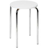 Wenko stolac za kadu (Bijele boje, Kromirano, Okrugli oblik, Promjer: 32 cm, Visina: 42,5 cm) cijene