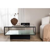 Furniture Fashion Maglehem klub stolić 90 × 90 cm, crni | shoptok.hr