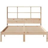 vidaXL Knjižna postelja brez vzmetnice 140x190 cm trdna borovina | Shoptok.si