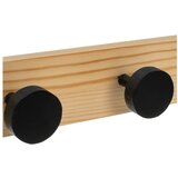 Casa Selección Črn/v naravni barvi stenski obešalnik iz masivnega bora 40 cm Anillos – | Shoptok.si