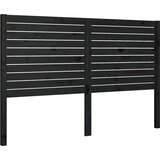  Uzglavlje za krevet crno 146 x 4 x 100 cm od masivne borovine | shoptok.hr