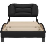  Okvir kreveta s LED-om bez madraca Hvar crni 90 x 200 cm | shoptok.hr