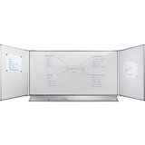 eurokraft pro zložljiva stenska tabla, jeklena pločevina, emajlirana, šxv 2400 x 900 mm | Shoptok.si