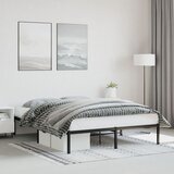 vidaXL Kovinski posteljni okvir črn 160x200 cm Cene