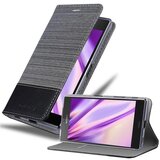 Cadorabo Case, združljiv s Sonyjem v sivi črni barvi - zaščitni pokrov z magnetnim zapiranjem, stoječo funkcijo in režo za kartico, (20569957) | Shoptok.si