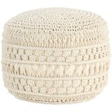The Living Store Ročno izdelan tabure makrame 45x30 cm bombaž - Tabure, (21662911) | Shoptok.si