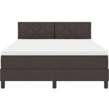Box Postelja z vzmetnico z vzmetnico Temno rjava 160 x 200 cm blago, (5000127572) | Shoptok.si