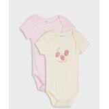 Sinsay Pamučni dječji bodi s voćnim printom 2 pack | shoptok.hr