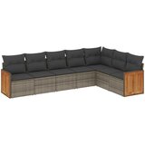  7-dijelni set vrtnih sofa sivi od poliratana | shoptok.hr