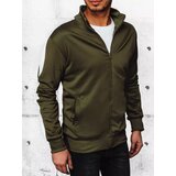 DStreet Green Men's Zippered Sweatshirt Cene