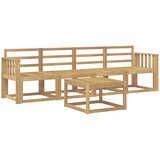  Set vanjskih sofa 5 kom. Bijela Čvrsto drvo akacije | shoptok.hr