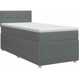  Boxspring krevet s madracem Tamnosiva 90 x 200 cm Tkanina | shoptok.hr