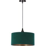 Candellux Lighting modrozelena viseča svetilka s tekstilnim senčnikom ø 30 cm maloto Cene