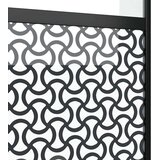 vidaXL Drsna vrata Črna 90 x 205 cm Kaljeno steklo in aluminij | Shoptok.si