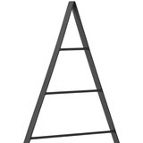 vidaXL Metalna božićna jelka s stalakom Crna 60 cm Čelik | shoptok.hr